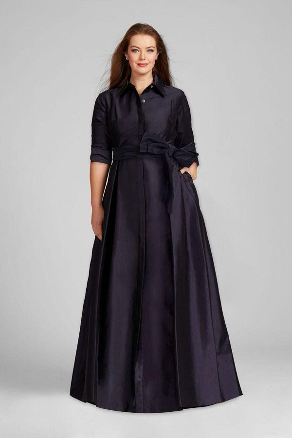 Shirt dress evening gown sale