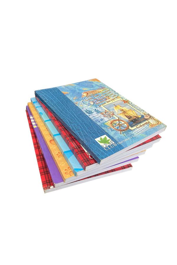 Çınar-A5 120 YP Lined Cardboard Notebook - Set of 6 Wire Stitching 1