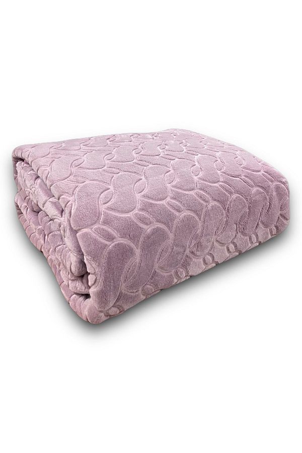 Merinos-Double Elegans Embos Blanket - Solid Color 1