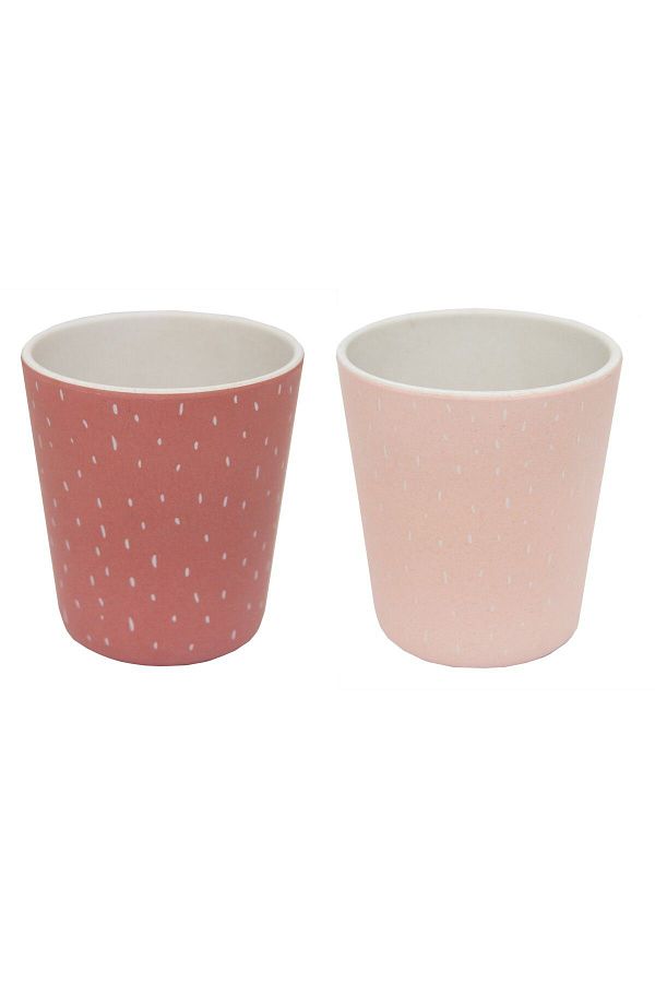 Trixie-Set of 2 Bamboo Cups // Flamingo _Rabbit 1