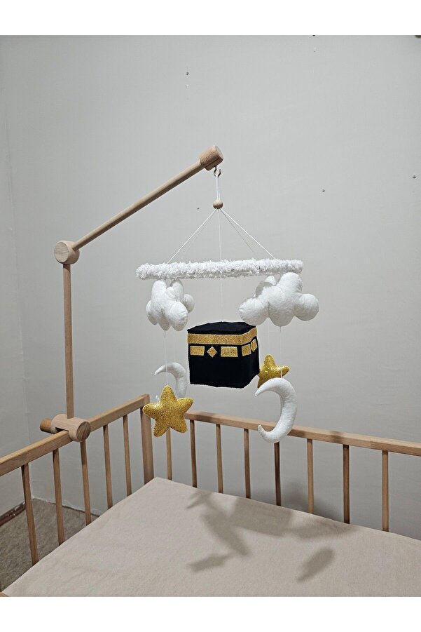 hobiimobiii Dönence (MÜZİKSİZ) Bebek Beşik Süsü Keçe Dönence Kabe Kabaa