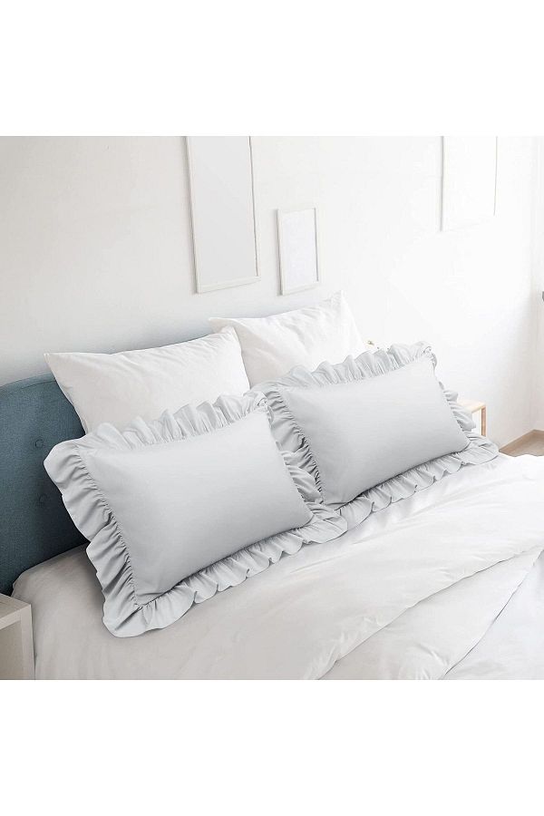 Light gray pillow cases best sale