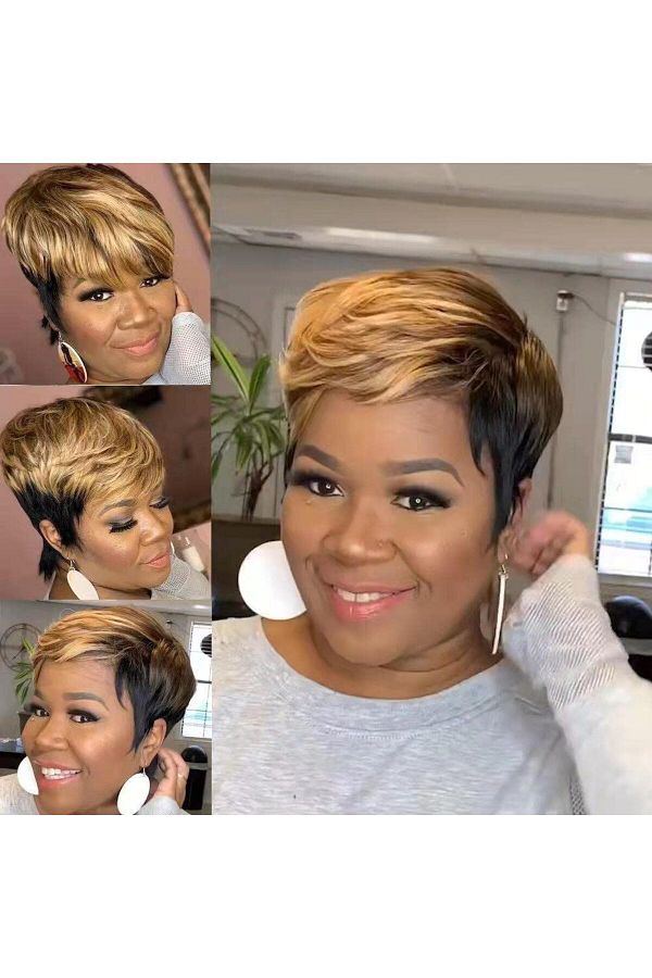 Straight pixie cut black hair 2025
