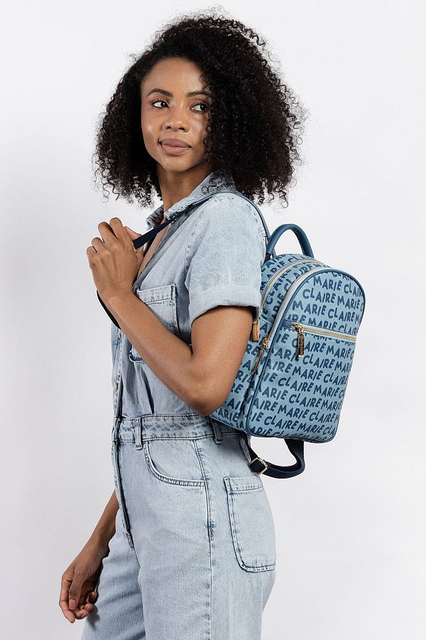 Marie Claire Denim Women s Backpack Honey Mc231102642 Trendyol