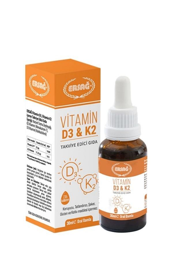 Ersağ-Vita­min D3-K2 30 ML - Short Cut 1