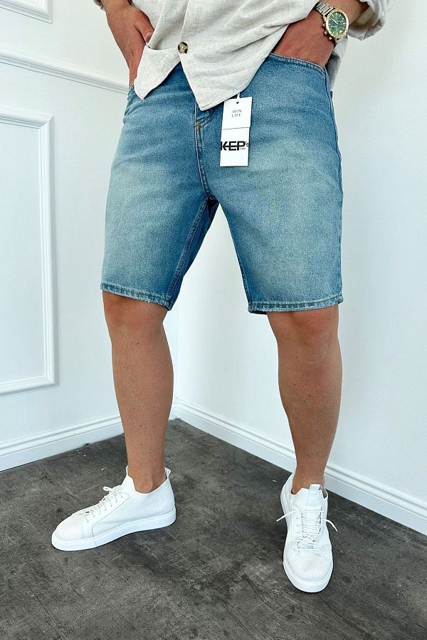 MADZEYMODA Men s Blue Jeans Denim Shorts Design