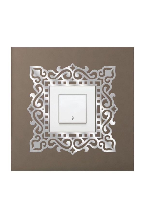 Tual Tasarım-Decorative Plexi Socket Switch Button Frame 1