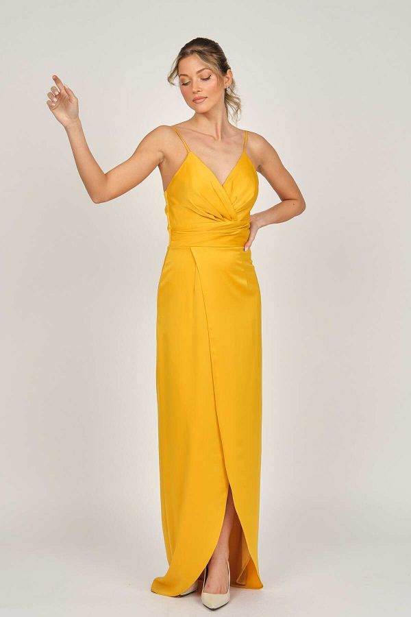Mustard formal dress online