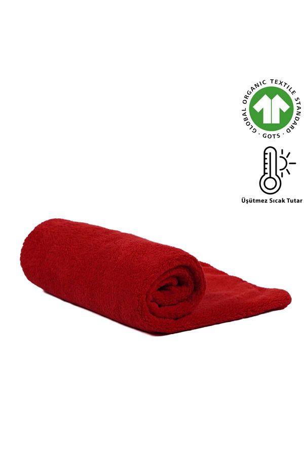 Ella Bonna Red Colored Fleece Baby Blanket 100x110cm Winter Size Trendyol