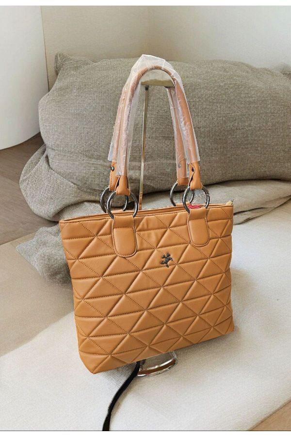 Kemo Bags Women s Shoulder Bag Quilted Large Size 38cm 30 cm Trendyol