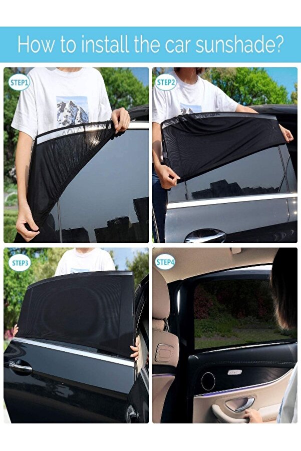 Ankaflex Araba Araç Oto Yan Cam Güneşlik Örtü Perde Kılıf Güneşliği Araba Anne Bebek Emzirme Perdesi
