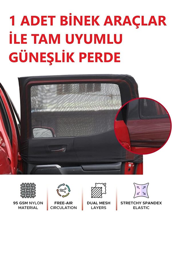 Ankaflex Araba Araç Oto Yan Cam Güneşlik Örtü Perde Kılıf Güneşliği Araba Anne Bebek Emzirme Perdesi 1 Adet