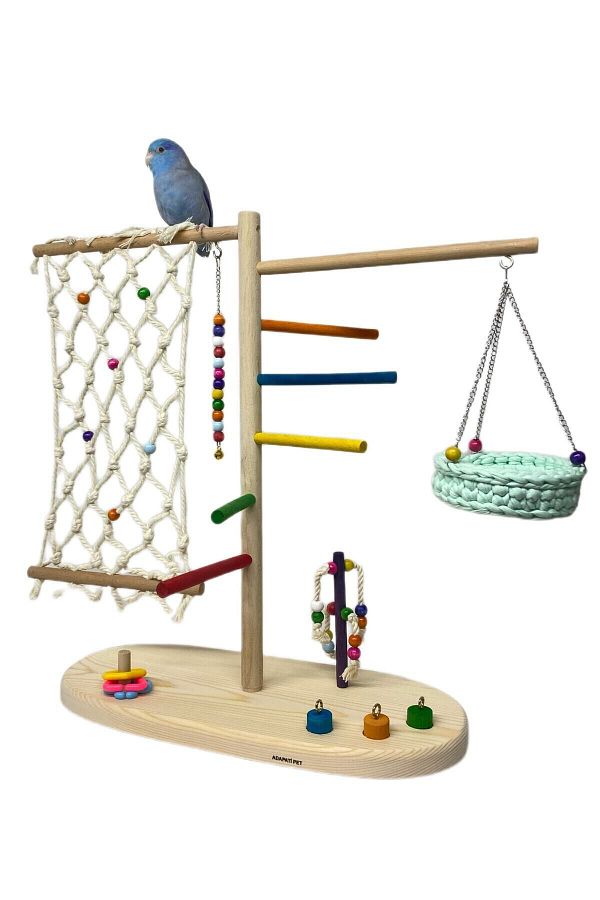 ADAPATİ PET-Climbing Bird Toy Track ( Specify Hammock Color Option) 1