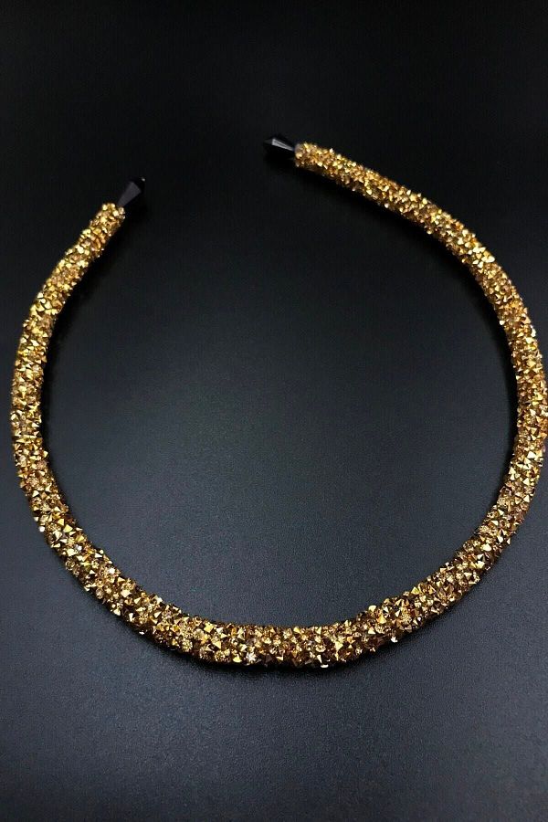 Chehra Design-Gold Color Daily Use Crystal Crown 1