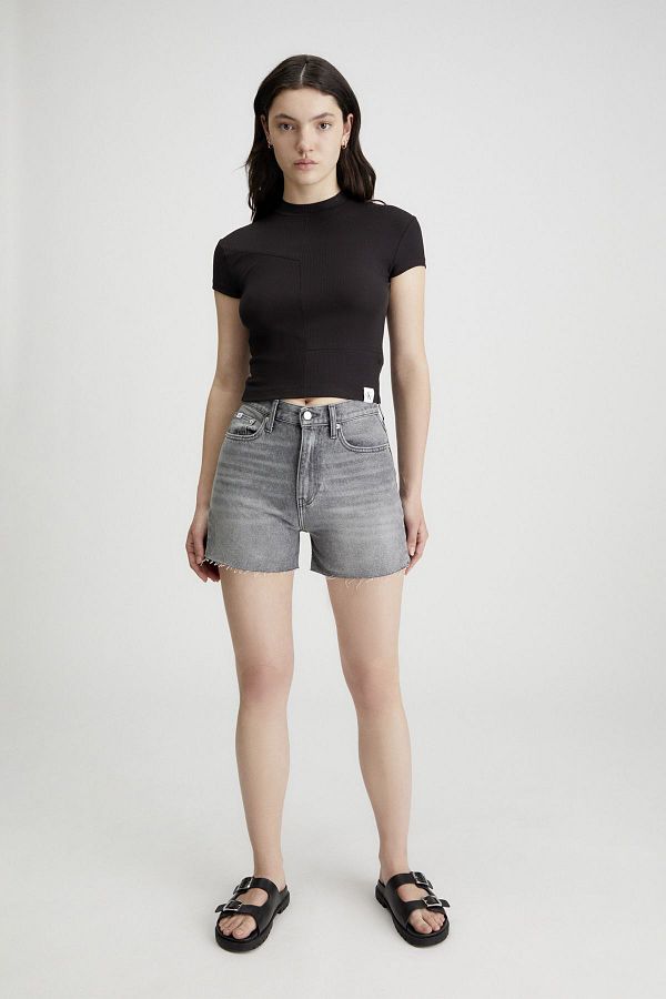 Calvin klein grey shorts womens best sale