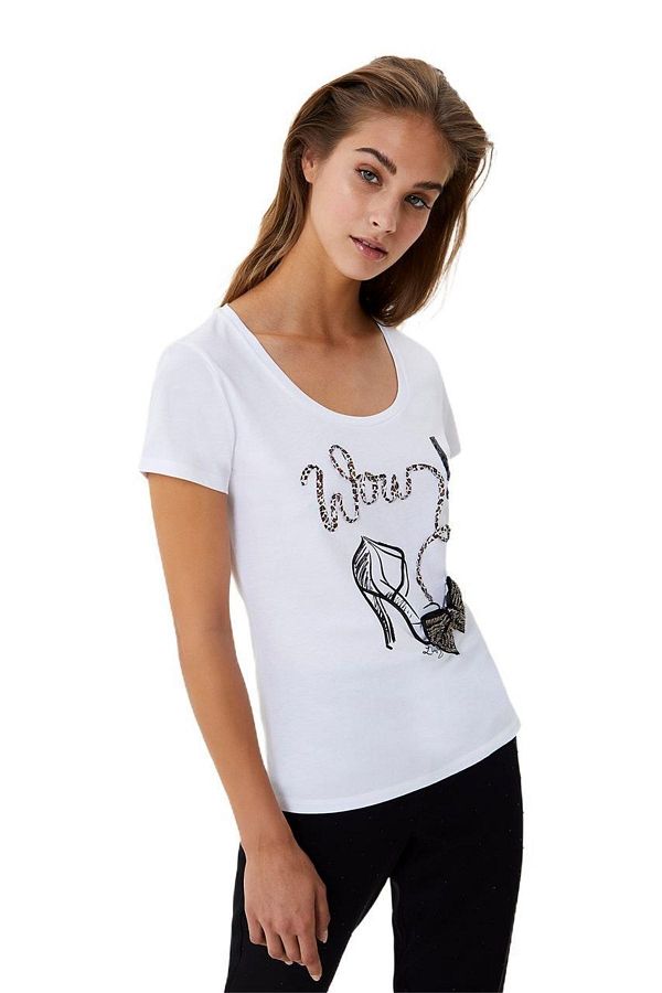 Liu Jo Women s Black T shirt Wf0340j0166 222 Trendyol