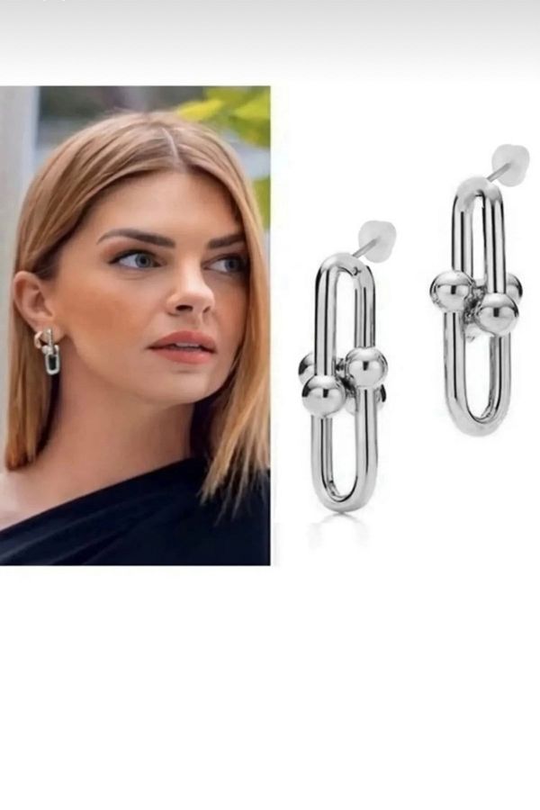 Stylish silver earrings hotsell