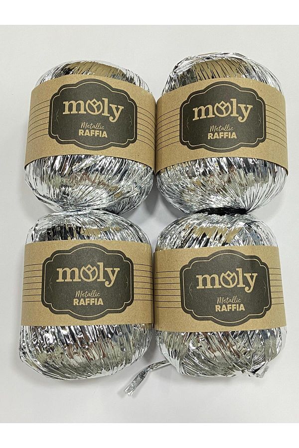 Moly-Metallic Rafia Thread Set - 4 Pieces (4x50gr) Thread/Bag Thread/Metallic Thread 1