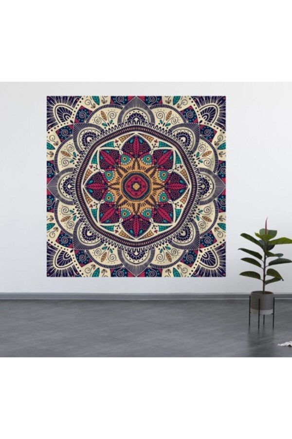 ALAMODECOR Mandala Wall Cloth 100X100 140X140 Wall Carpet Trendyol