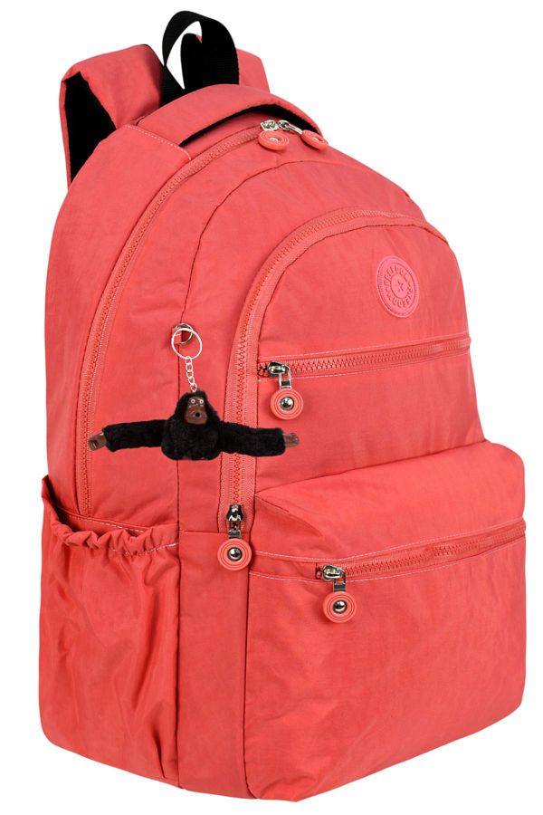 Cantaland Waterproof Crinkle School Bag Luxury and Multi Pocket Monkey Keychain Gift Trendyol