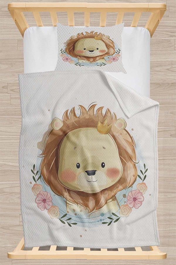 Else Halı-Else Little Lion Patterned Bedspread 1