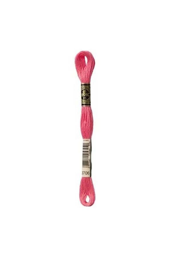 Dmc-Muline Hand Embroidery Threads - 8 m - Color No 3706 1