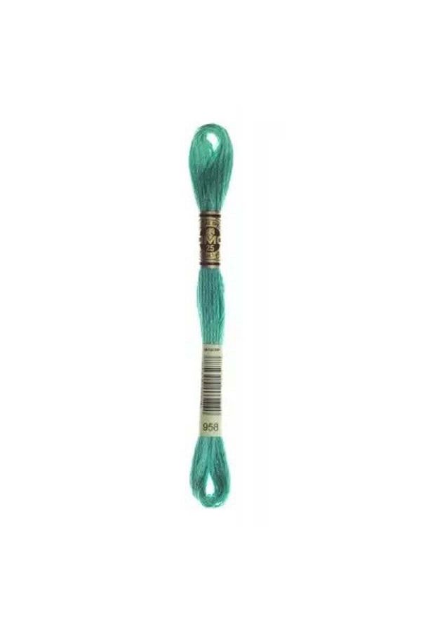 Dmc-Muline Hand Embroidery Threads - 8 M - Color No 958 1