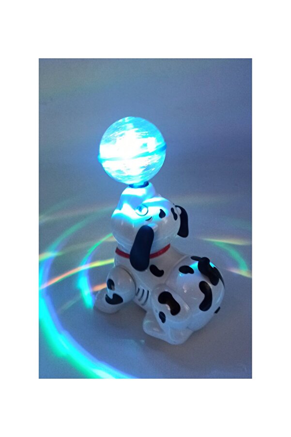 Ailenizin Oyuncakçısı Dans Eden Sesli Rengarenk Işıklı Müzikli Pilli Oyuncak Dansçı Köpek 20 cm.