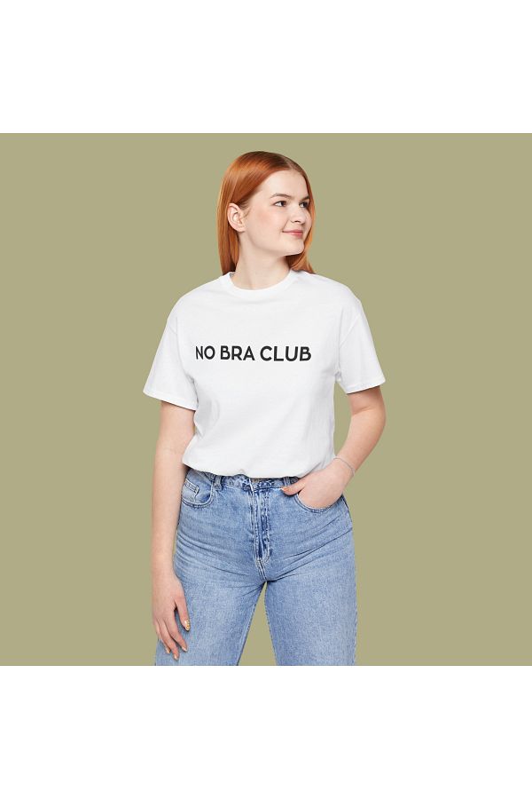Hilosh-No Bra Club Printed Unisex T-Shirt 1