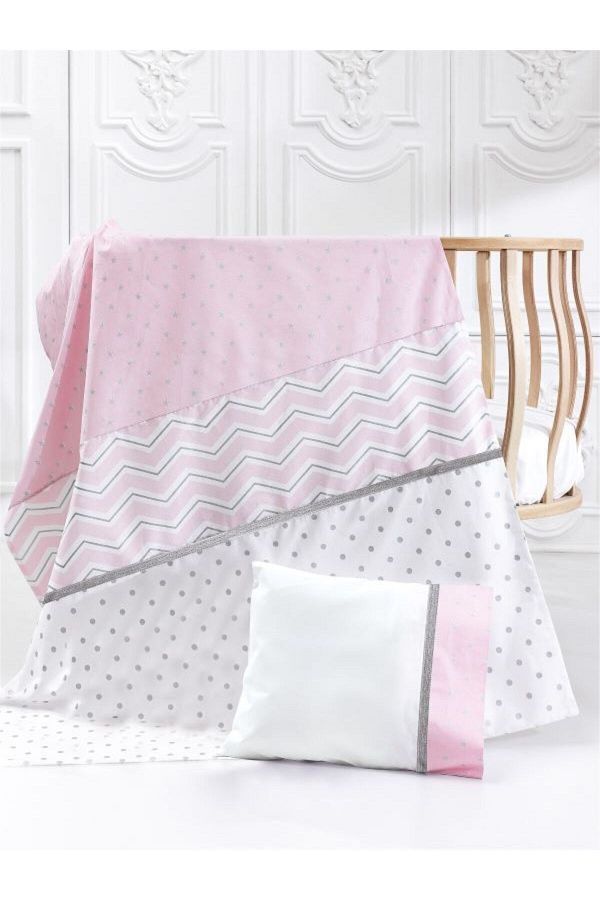 Momi Shop Fox Baby Bedding Set Pink