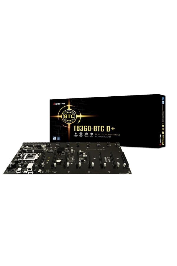 Biostar-Tb360-btc D Lga1151 Sodımm Ddr4 8-Piece Screen 6pin Psu Input Mining Motherboard 1