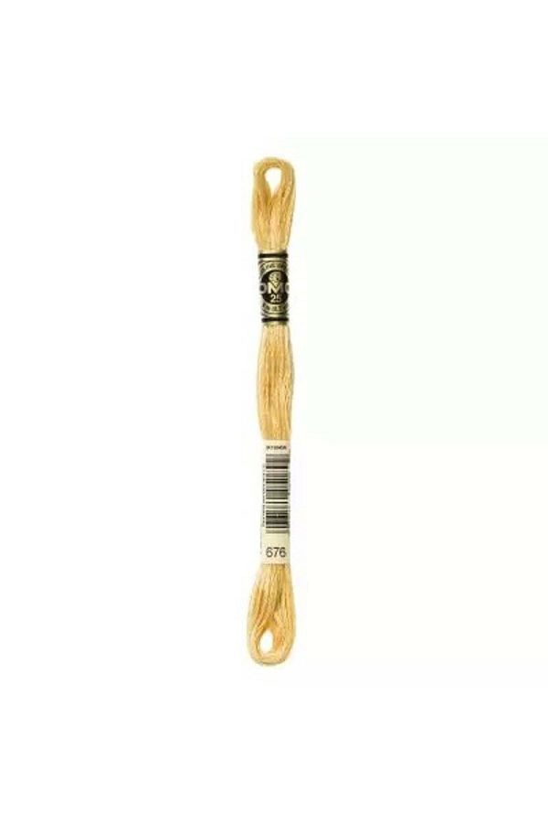 Dmc-Muline Hand Embroidery Threads - 8 M - Color No 676 1