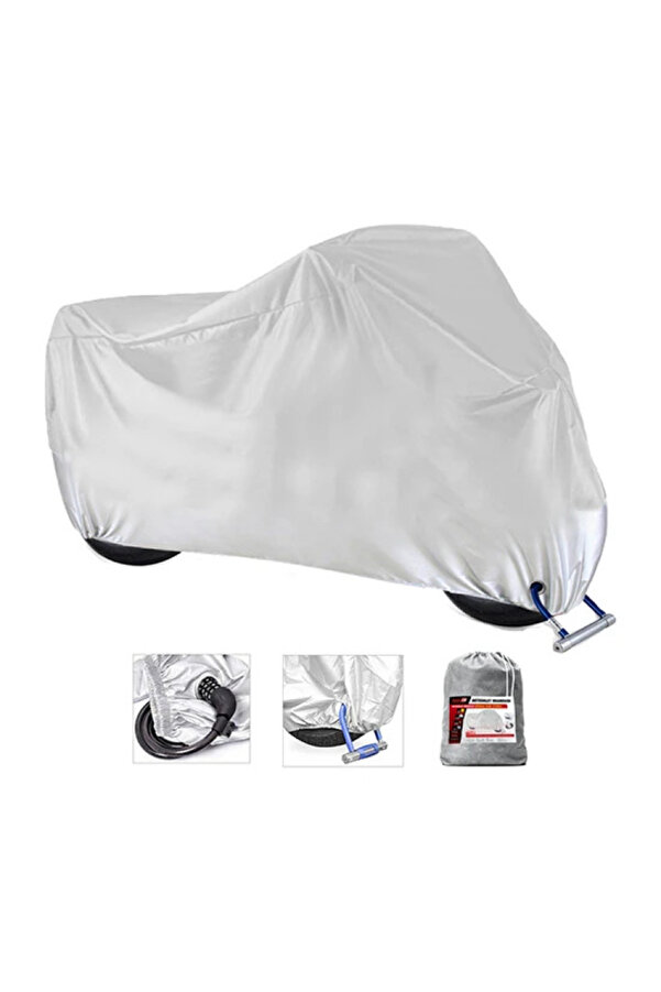 Motorcycle Tarpaulin Cover Compatible With Custombike DH1416 Craftride - View #6