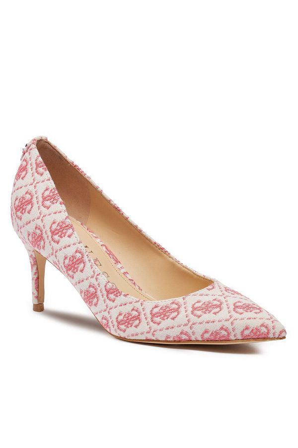 Guess Women s Logo Embroidered Pointed Toe Thin Heeled Pink Classic High Heel Shoes FLJBV8 FAL08 PINK Trendyol