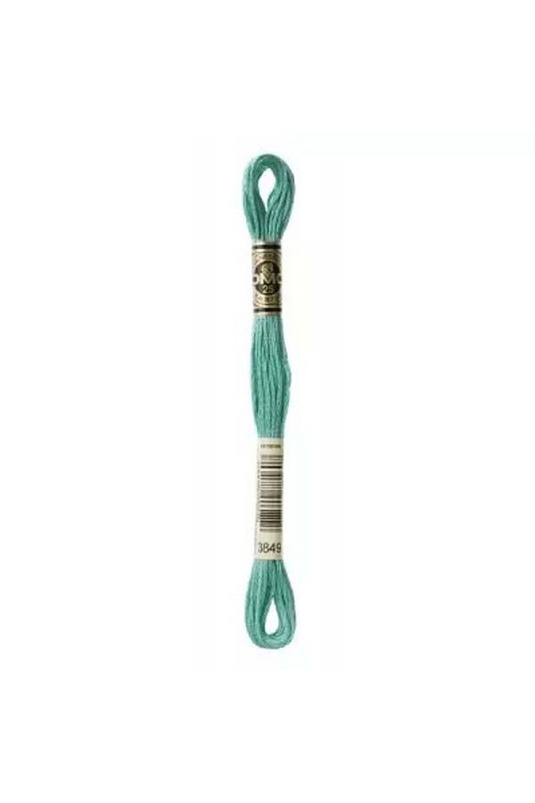 Dmc-Muline Hand Embroidery Threads - 8 M - Color No 3849 1