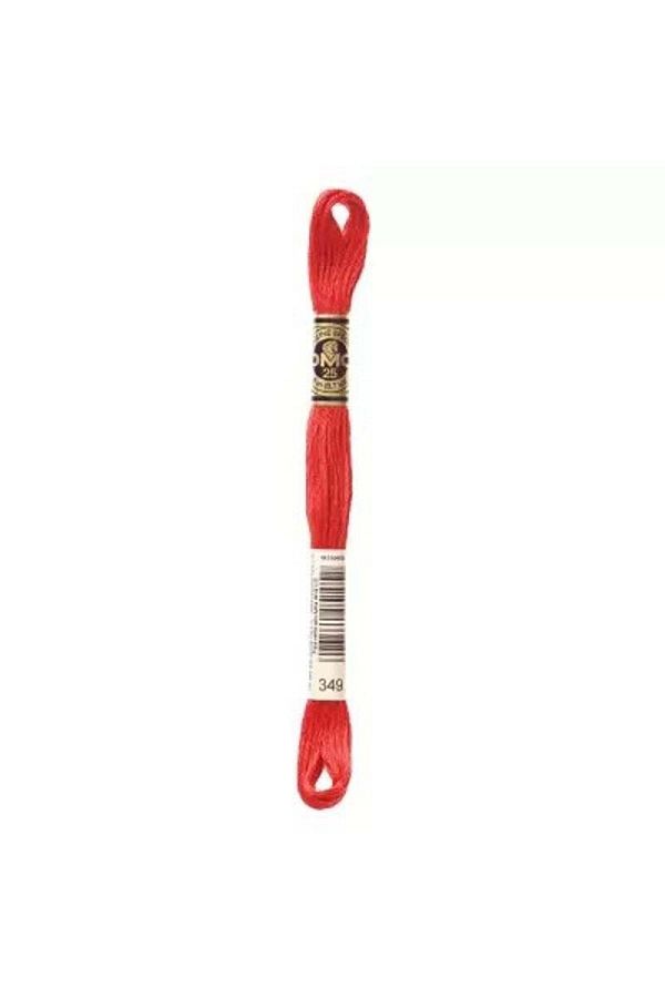 Dmc-Muline Hand Embroidery Threads - 8 M - Color No 349 1