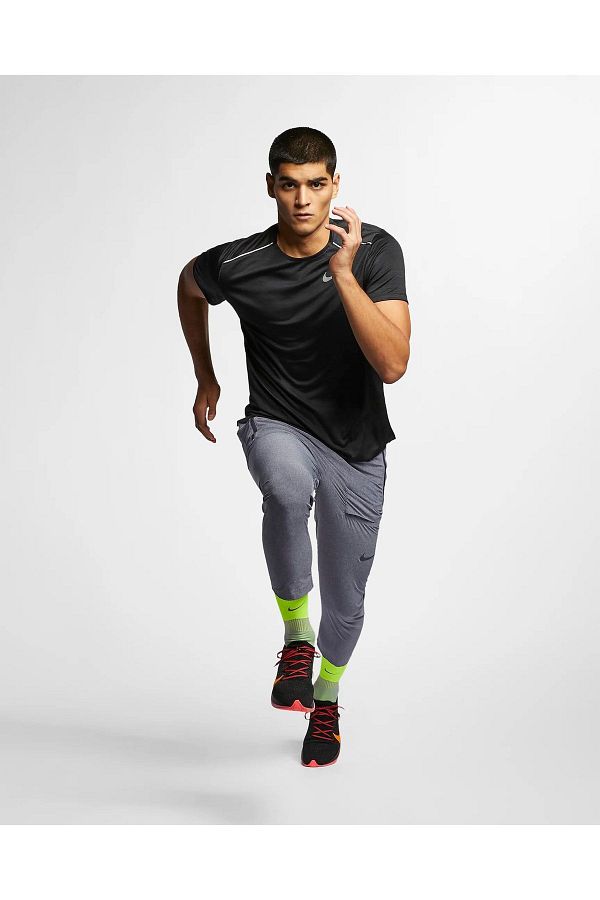 Nike dry miler short sleeve running top deals