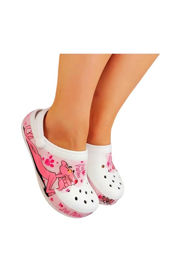 innsteal Pink Panther Patterned Daily Slippers for Girl Beach Pool Trendyol
