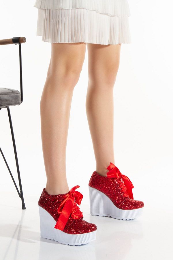 Wedge evening shoes hot sale