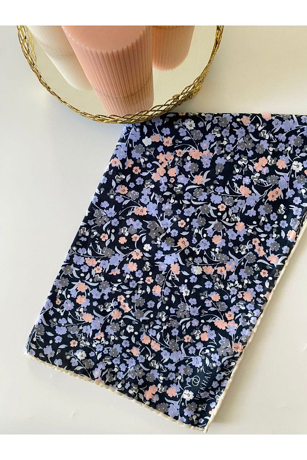 İpekhan-Thin Cotton Begonia Patterned Scarf 1