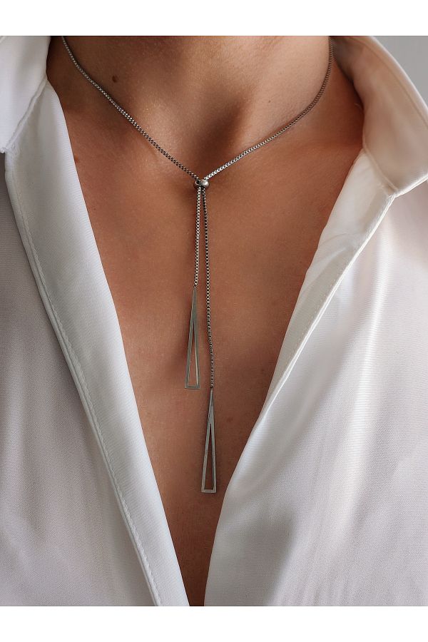 Triangle prism necklace outlet