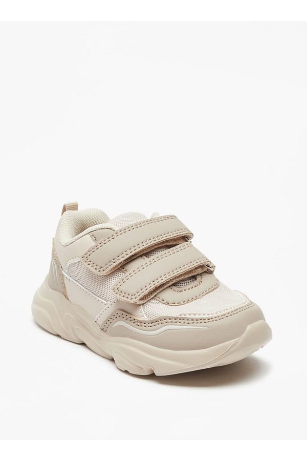 LBL by Shoexpress-Mesh Textured Sneakers with Hook and Loop Closure 1