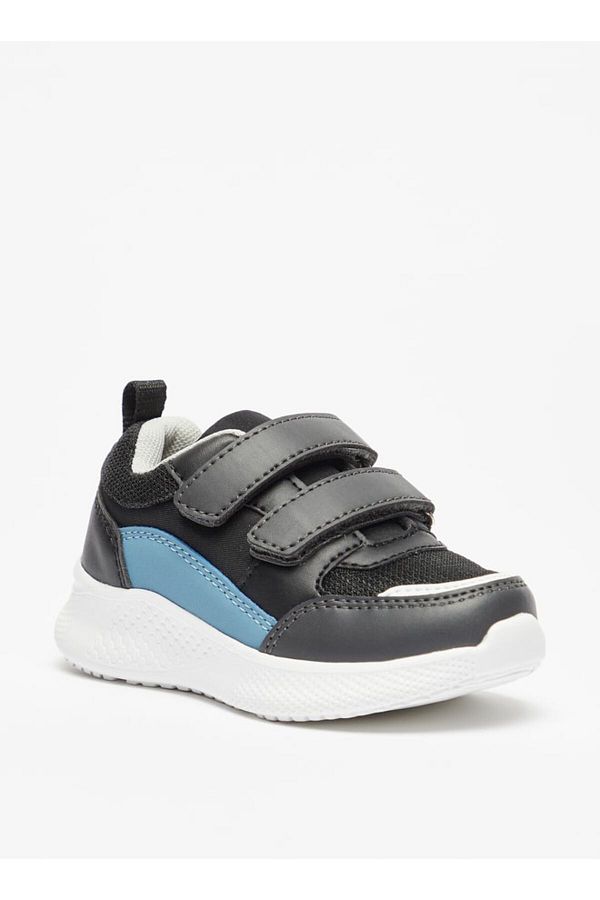 LBL by Shoexpress-Boys' Panelled Sneakers with Hook and Loop Closure 1