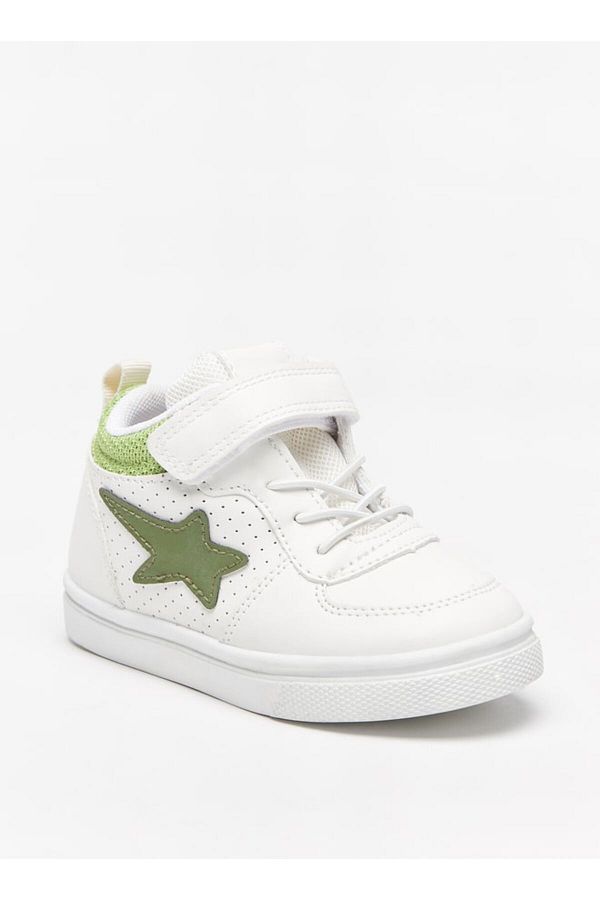 LBL by Shoexpress-Applique Detail Sneakers with Hook and Loop Closure 1
