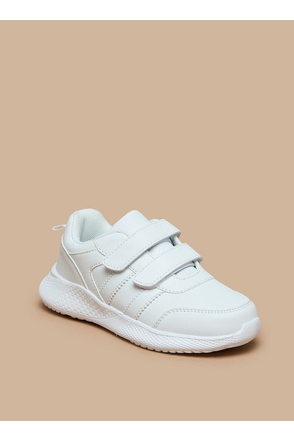 LBL by Shoexpress-Solid School Shoes with Hook and Loop Closure 1