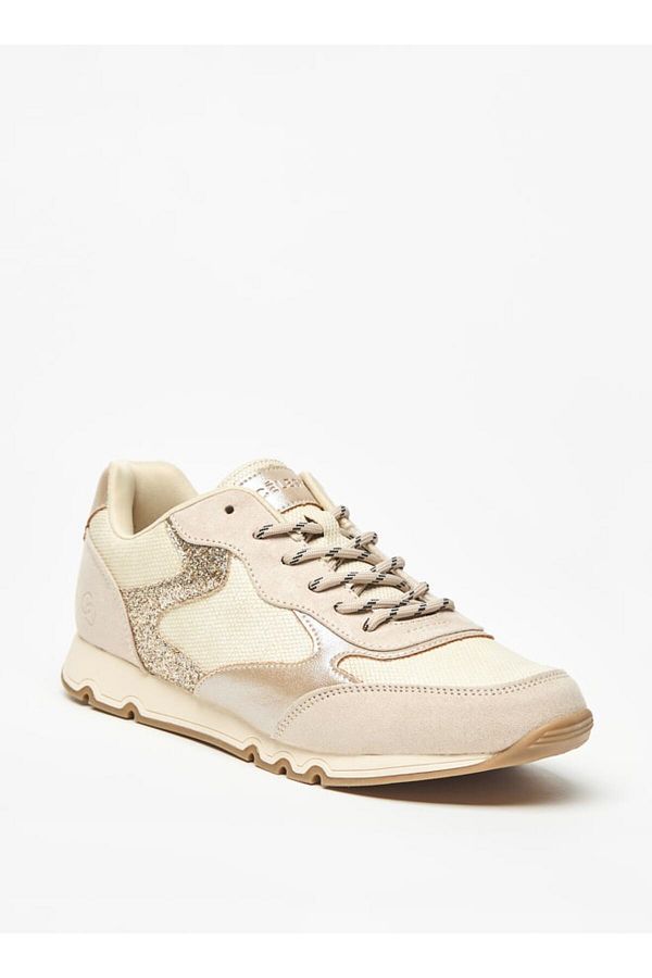 Celeste-Women's Textured Low Ankle Sneakers with Lace-Up Closure 1