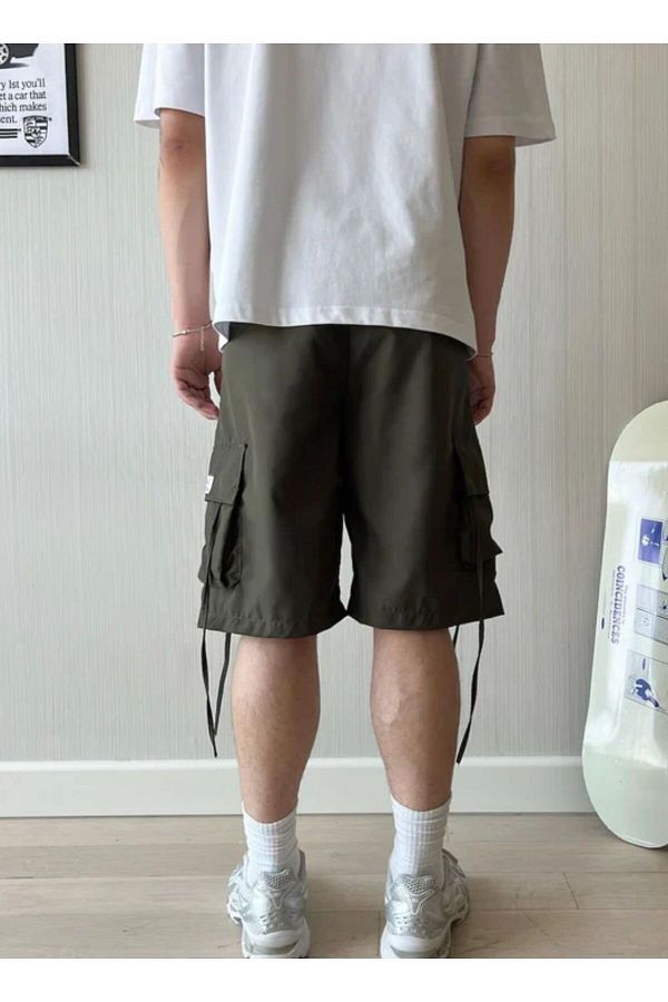 Khaki shorts car best sale