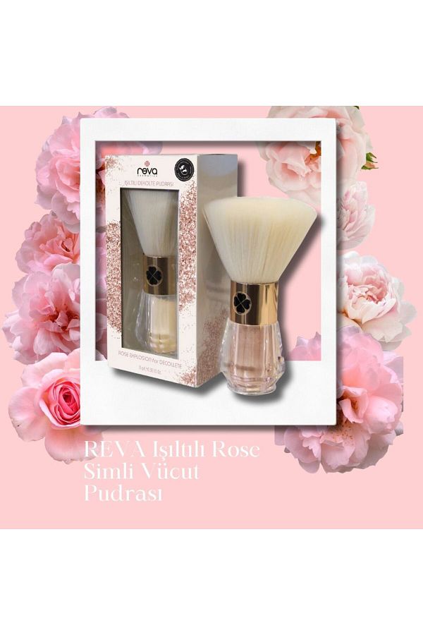 REVA Shimmering Rose Glitter Decollete Body Powder Rose Explosion For Decollette Vegan Clean Content Trendyol