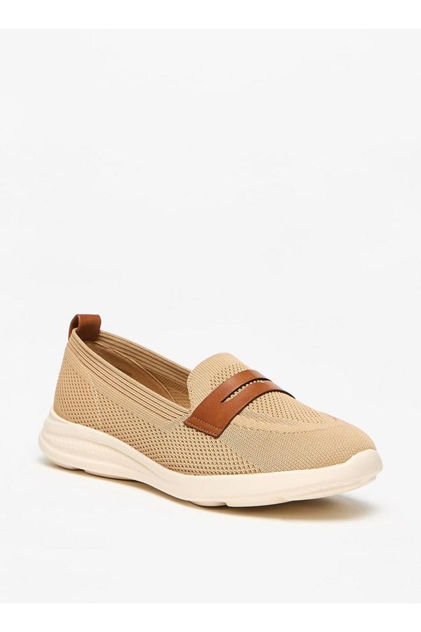 Flora Bella by Shoexpress-Mesh Textured Slip-On Shoes with Pull Tabs 1