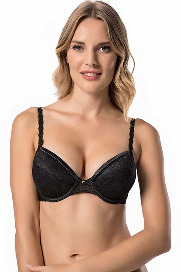Le Jardin-Sutien push-up din dantelă neagră pentru damă  1